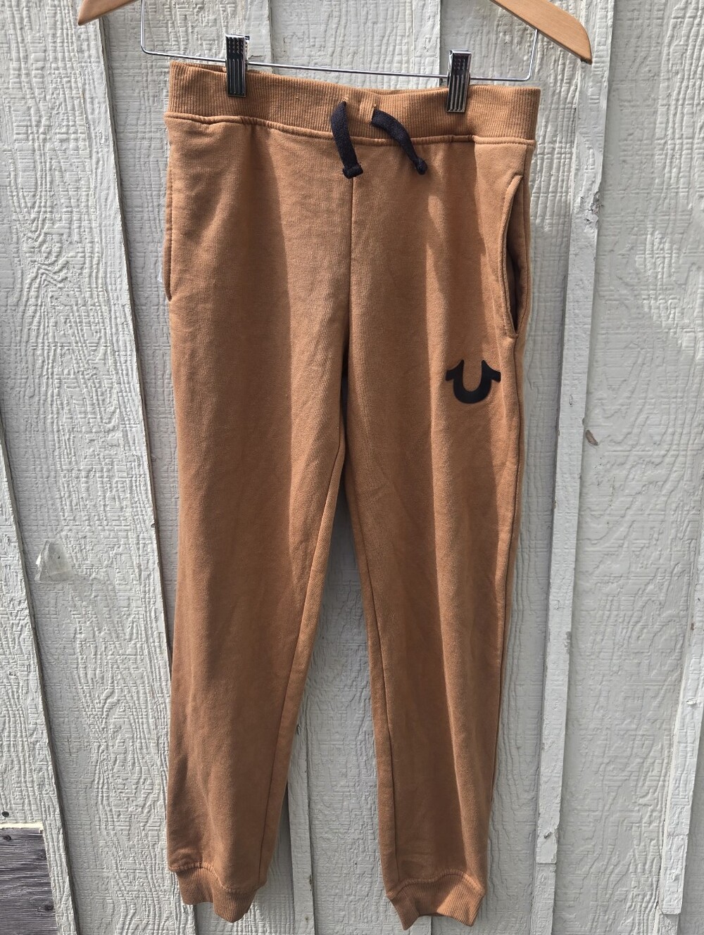 True Religion Brown Fleece Joggers Sweatpants Medium M